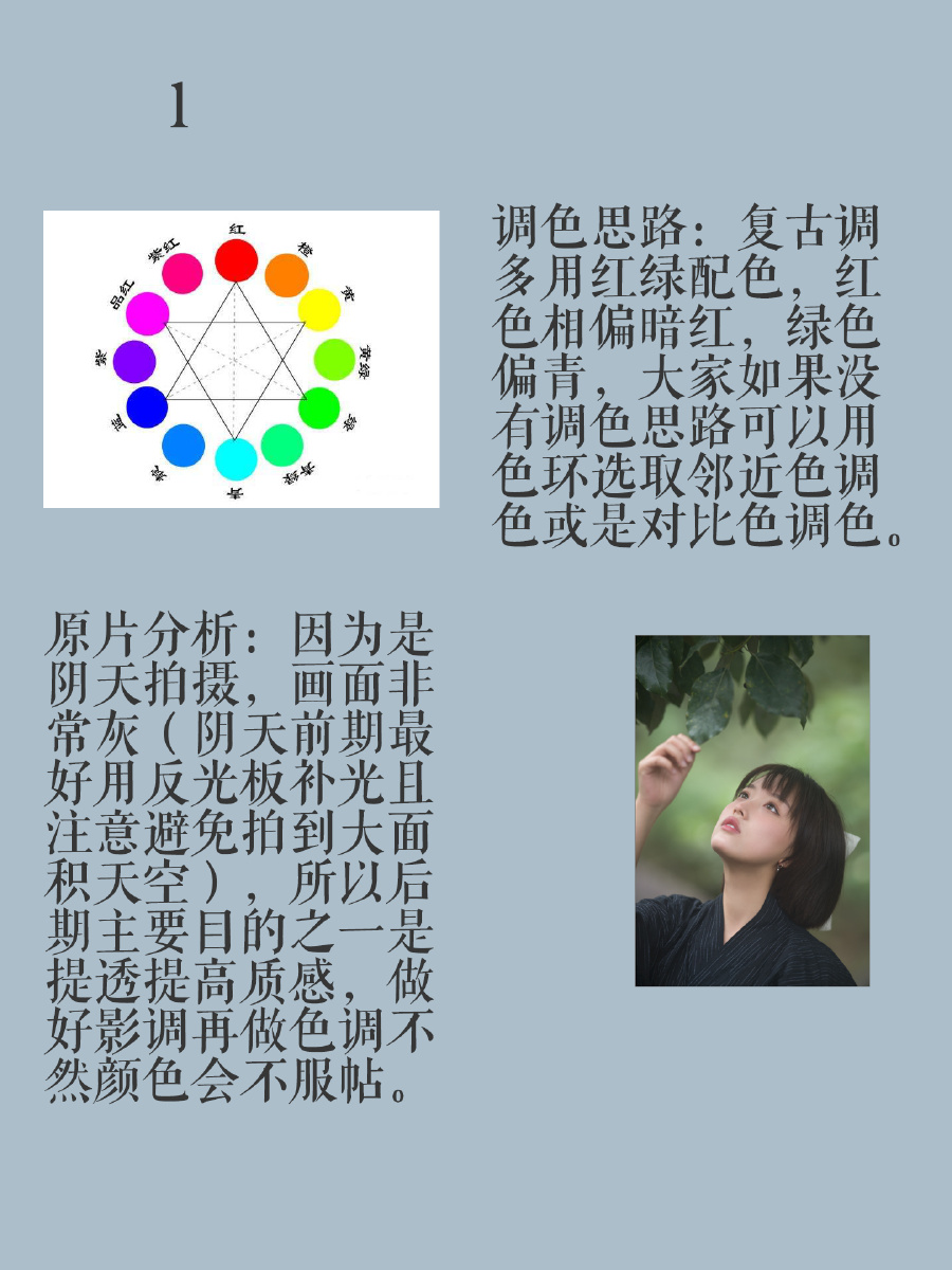 胶片仿色调色思路(图1)